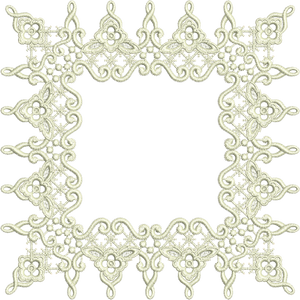 Lace - Lacy Border Doily Embroidery Motif by Sue Box