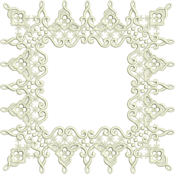 Lace - Lacy Border Doily Embroidery Motif by Sue Box