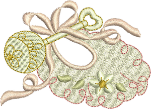 Teddy Bear Mandy`s Bib Embroidery Motif - 03 by Sue Box