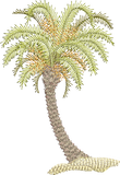 Palm Tree - A Embroidery Motif - 03 - Sue Box Moroccan designs