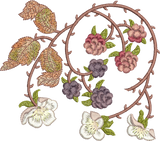 Bramble and Berries Embroidery Motif 1 - 04 by Sue Box