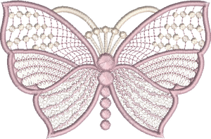 Butterfly Extra Large Embroidery Motif - 04 by Sue Box