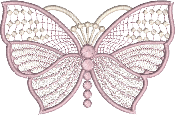 Butterfly Extra Large Embroidery Motif - 04 by Sue Box