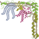 Floral Canopy-B Embroidery Motif - 04 - Zoo Babies by Sue Box