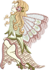 Fairy Carolyn Embroidery Motif - 04 by Sue Box