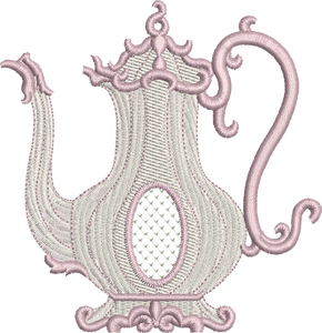 Classic Coffee Pot Embroidery Motif - 04 by Sue Box