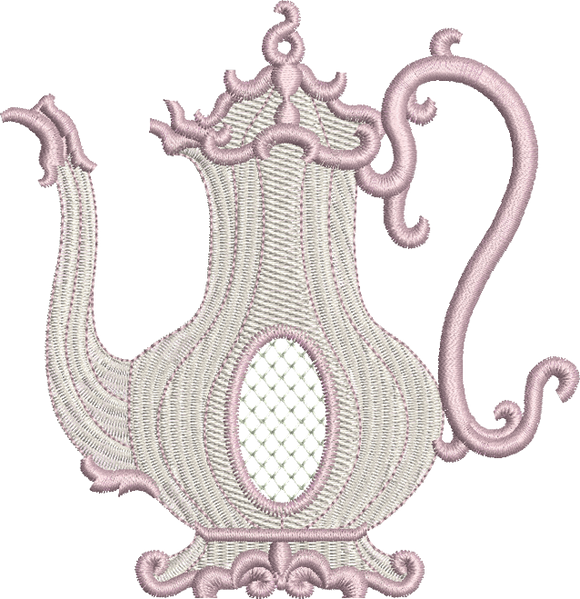 Classic Coffee Pot Embroidery Motif - 04 by Sue Box