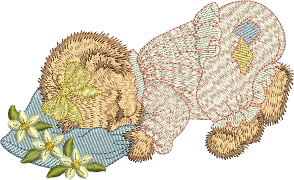 Teddy Bear Mandy Embroidery Motif - 04 by Sue Box