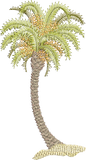 Palm Tree -B Embroidery Motif - 04 - Sue Box Moroccan designs