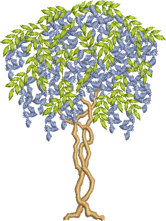 Tree 1 Embroidery Motif - 04 by Sue Box