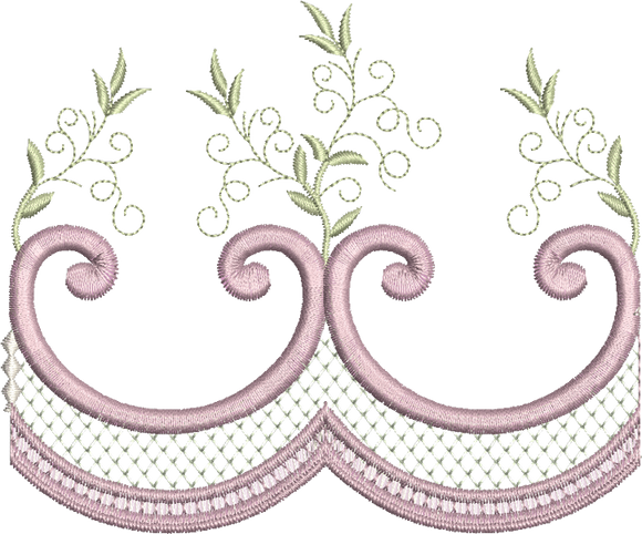 Classic Border Embroidery Motif - 05 by Sue Box