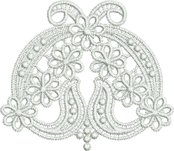 Lace Edge Design Embroidery Motif - 05 - Classic Lace - by Sue Box