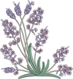 Lavender Embroidery Motif - 05 by Sue Box