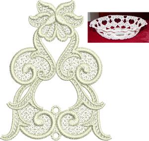 Lace - Tama Embroidery Motif - 05 by Sue Box