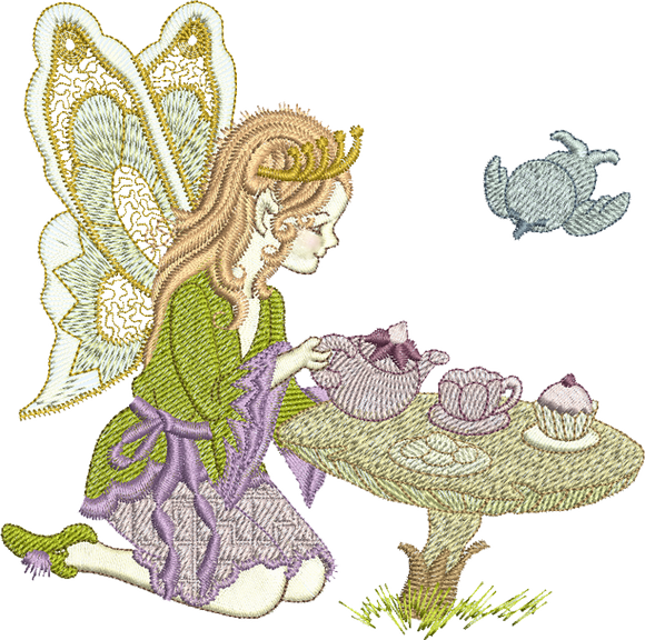 Fairy Tina Embroidery Motif - 05 by Sue Box