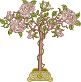 Standard Rose Embroidery Motif - 06 by Sue Box