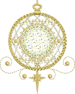 Christmas Bauble Embroidery Motif - 07 by Sue Box