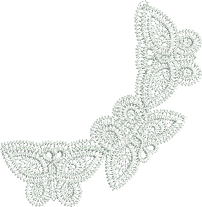 Lace Adiel Corner Embroidery Motif - 08 by Sue Box