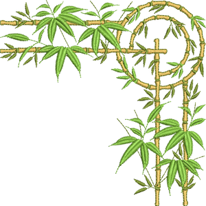 Bamboo Corner Embroidery Motif - 08 - Zoo Babies by Sue Box