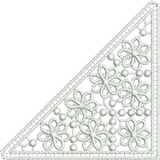 Lace Flower Insert embroidery motif - 08 - Classic Lace - by Sue Box