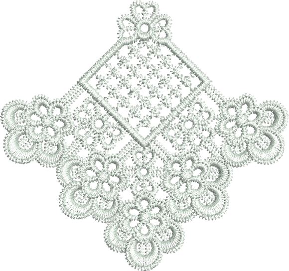 Lace Adah Motif Embroidery Motif - 09 by Sue Box