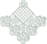 Lace Adah Motif Embroidery Motif - 09 by Sue Box