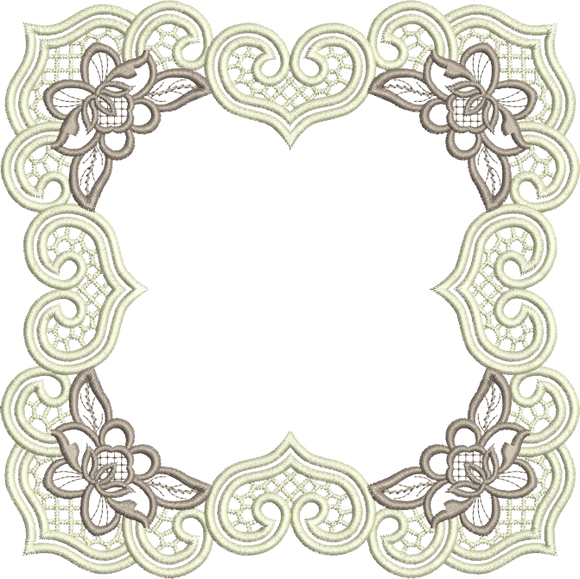 Cutwork by Sue Box - Embroidery Inspirations Doily - Embroidery Motif