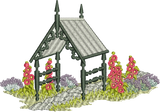 Gables Entry Embroidery Motif - 09 by Sue Box