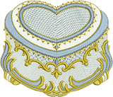 Heart Box Embroidery Motif - 09 by Sue Box