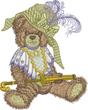 Teddy Bear Katie Embroidery Motif - 09 by Sue Box