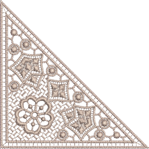 Lace - Old Lace Insert Embroidery Motif - 09 by Sue Box