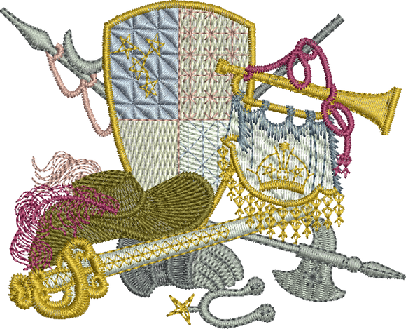 Royal Regalia Embroidery 09 -  A Romantic Era - by Sue Box