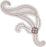 Ribbon Design Embroidery Motif - 09 by Sue Box