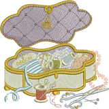 Sewing Box Embroidery Motif - 09 by Sue Box