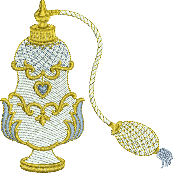 Perfume Spray Embroidery Motif - 10 by Sue Box
