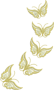 Butterfly Flight Embroidery Motifs - 10 by Sue Box