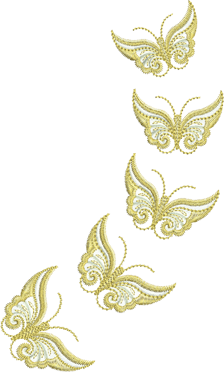 Butterfly Flight Embroidery Motifs - 10 by Sue Box