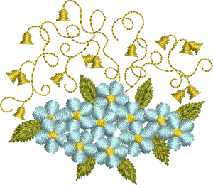 Flower 1 Embroidery Motif - 10 by Sue Box