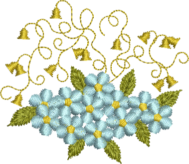 Flower 1 Embroidery Motif - 10 by Sue Box