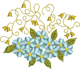 Flower 1 Embroidery Motif - 10 by Sue Box