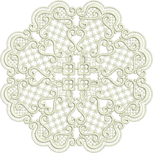 Lace - Exclusive Doily Embroidery Motif by Sue Box