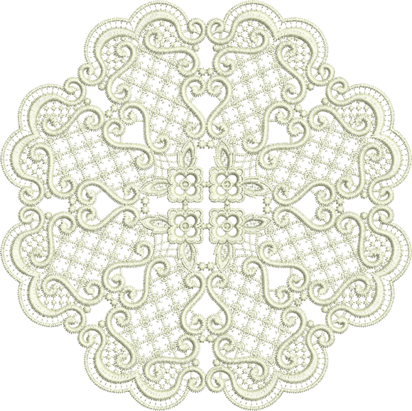 Lace - Exclusive Doily Embroidery Motif by Sue Box