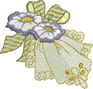 Teddy Bear Hankie Embroidery Motif - 11 by Sue Box