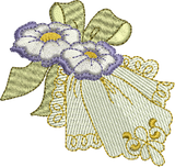Teddy Bear Hankie Embroidery Motif - 11 by Sue Box