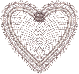 Heart Embroidery Motif - 11 by Sue Box