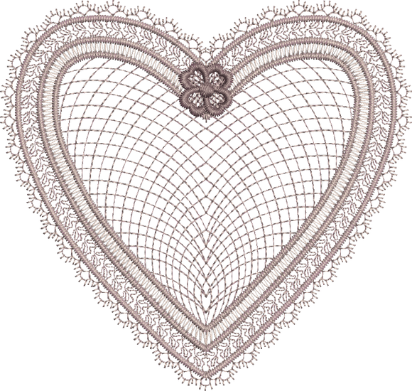 Heart Embroidery Motif - 11 by Sue Box