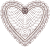 Heart Embroidery Motif - 11 by Sue Box