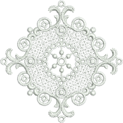 Lace Motif Insert - FSL Embroidery Motif - 11 by Sue Box