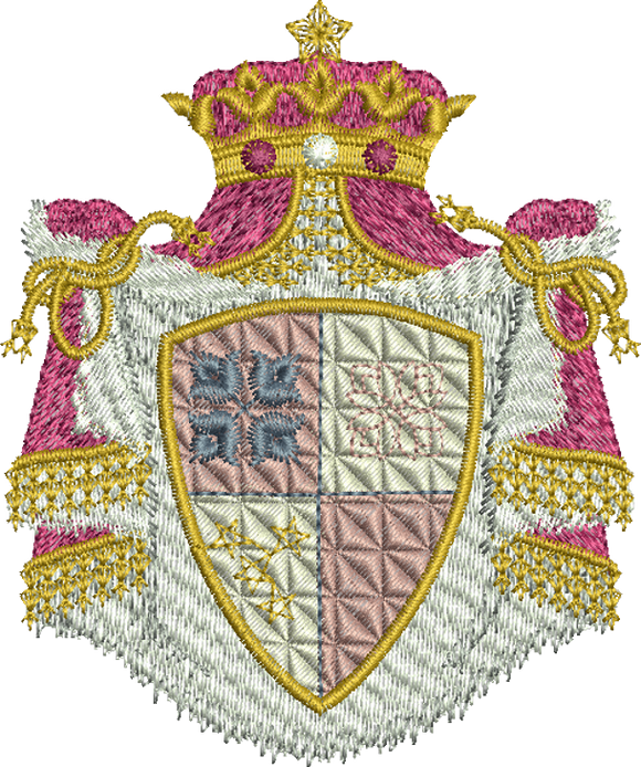 Royal Mantle Embroidery Motif - 12 -  A Romantic Era - by Sue Box