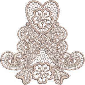 Lace - Old Lace Embroidery Motif - 12 by Sue Box